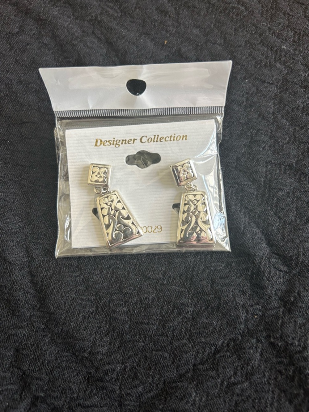 Silver Designer Collection Filigree Dangle Earrings
